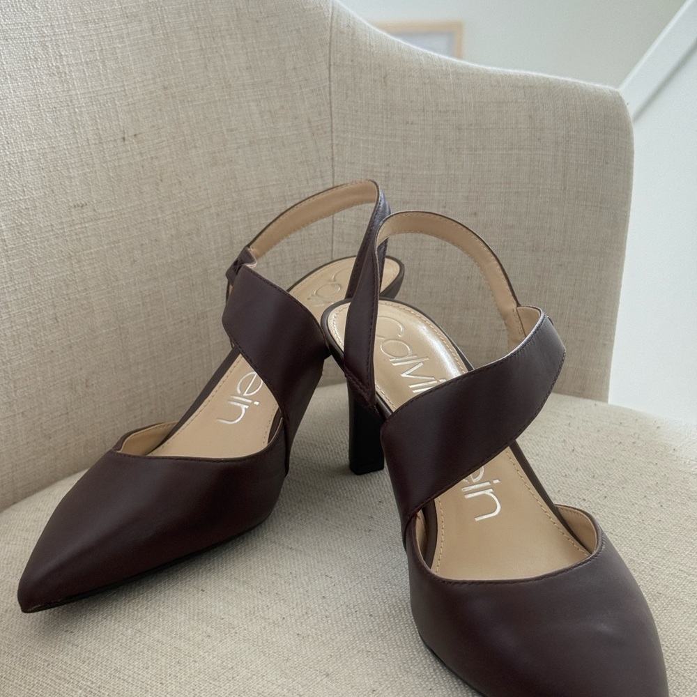 Calvin Klein Dark Purple Women's Heels